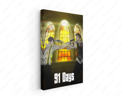 91 Days Canvas Wall Art Dark Mafia Anime Home Decor