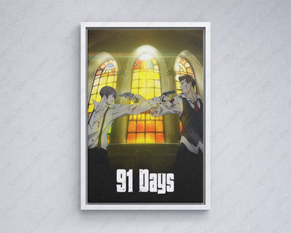 91 Days Canvas Wall Art Dark Mafia Anime Home Decor
