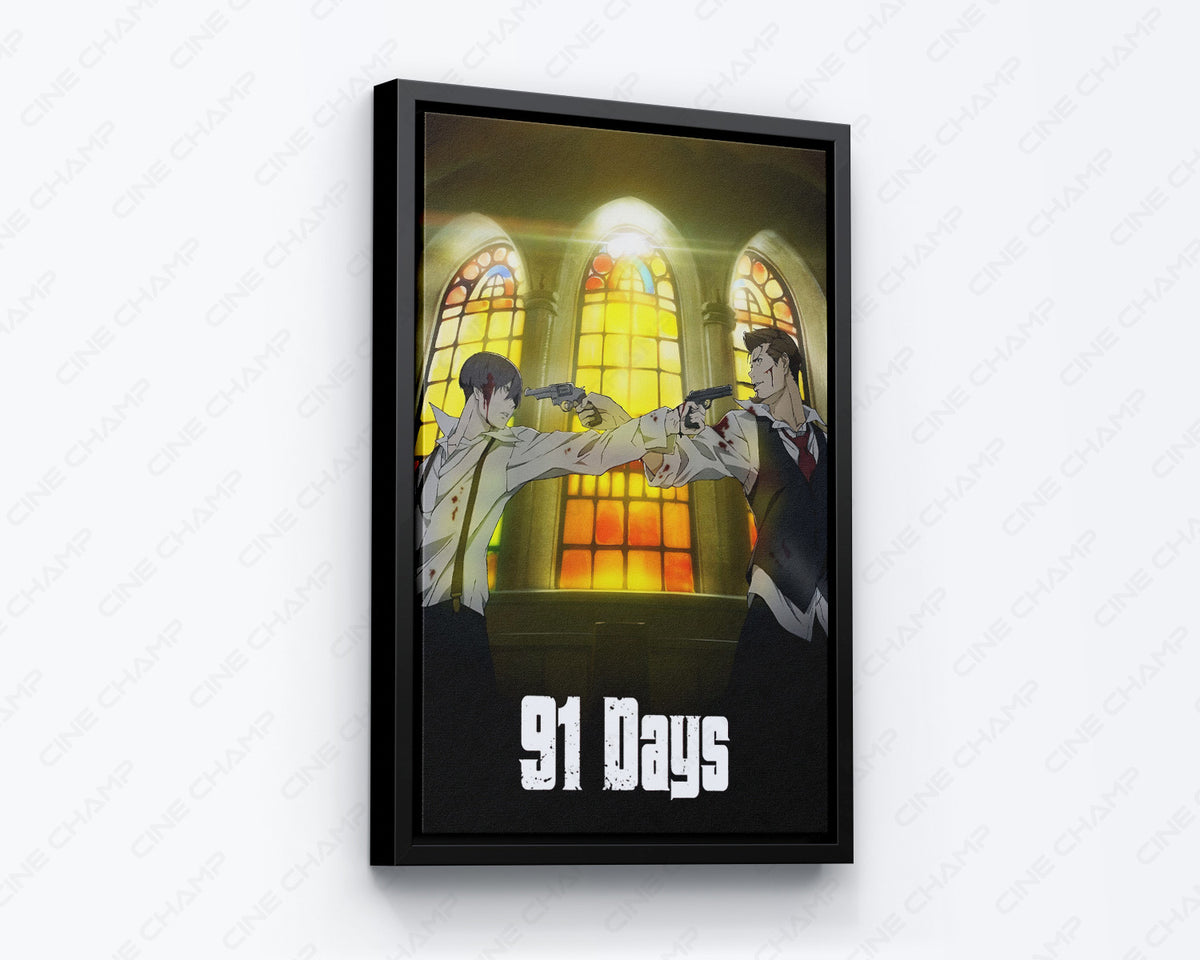 91 Days Canvas Wall Art Dark Mafia Anime Home Decor
