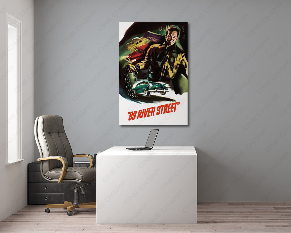 99 River Street Canvas Wall Art Classic Film Noir Home Decor