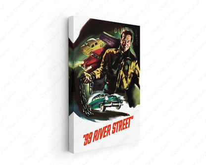 99 River Street Canvas Wall Art Classic Film Noir Home Decor