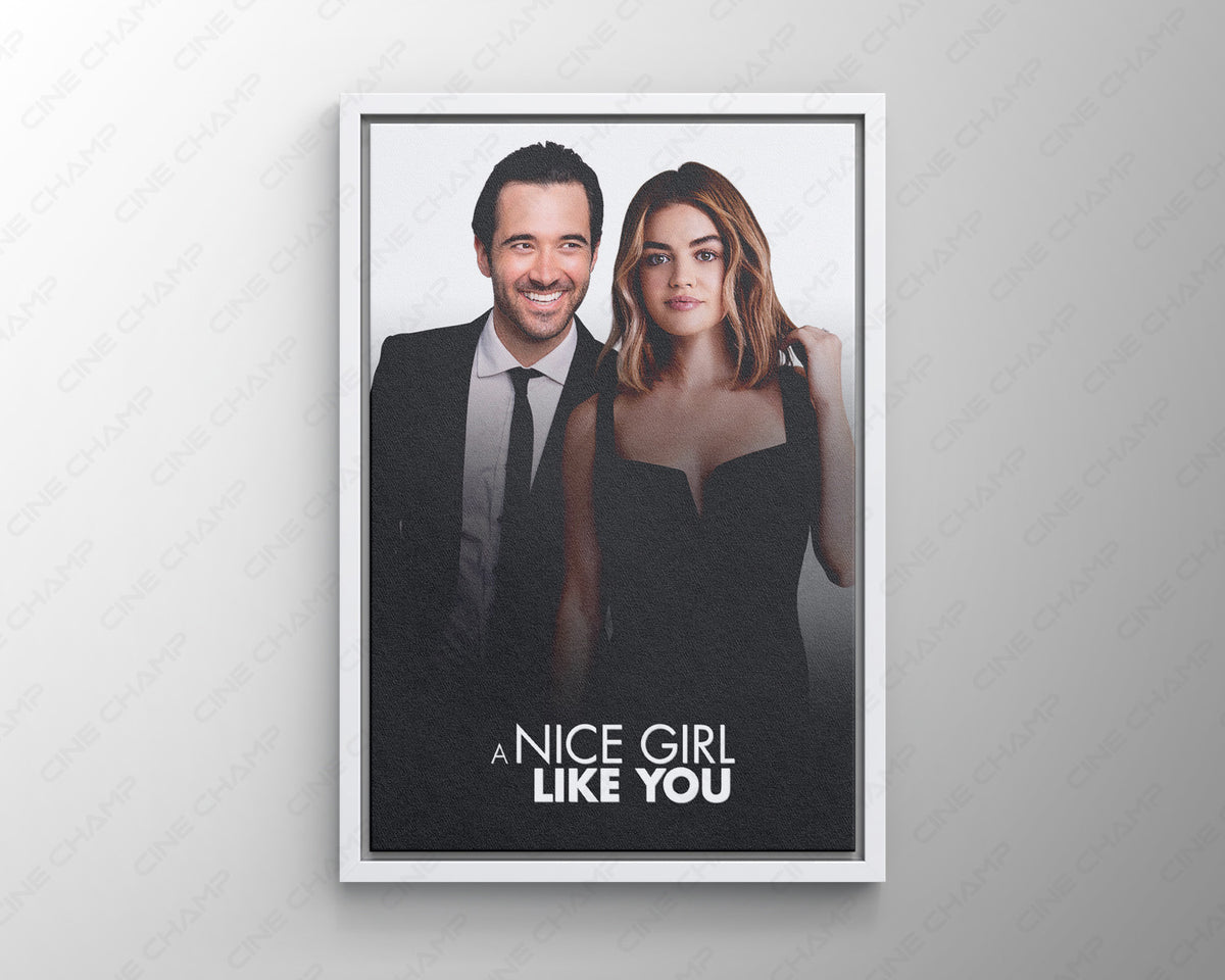 A Nice Girl Like You Canvas Wall Art Romantic Comedy Film Artwork