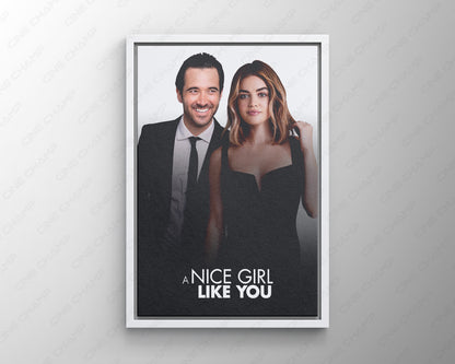 A Nice Girl Like You Canvas Wall Art Romantic Comedy Film Artwork