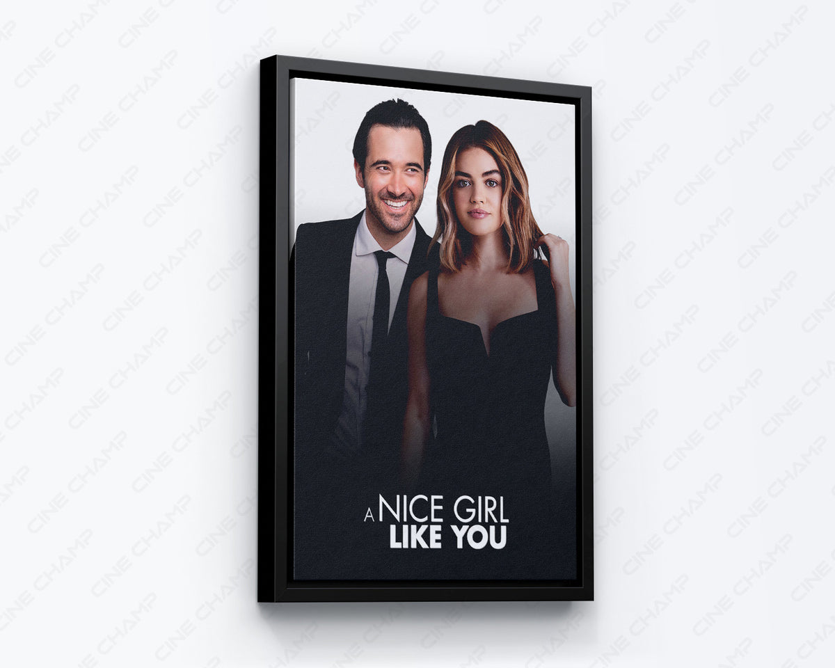 A Nice Girl Like You Canvas Wall Art Romantic Comedy Film Artwork