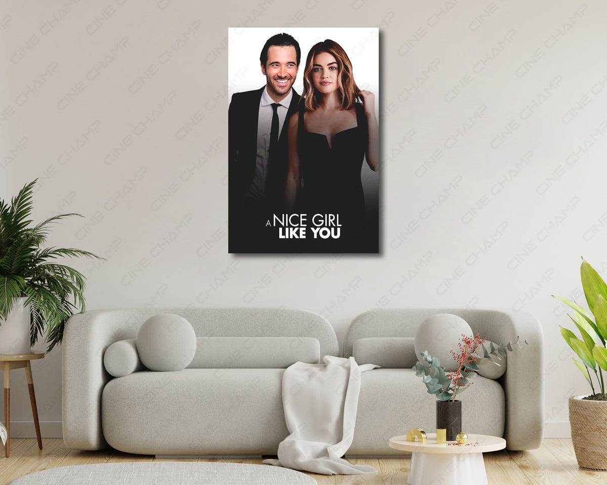 A Nice Girl Like You Canvas Wall Art Romantic Comedy Film Artwork