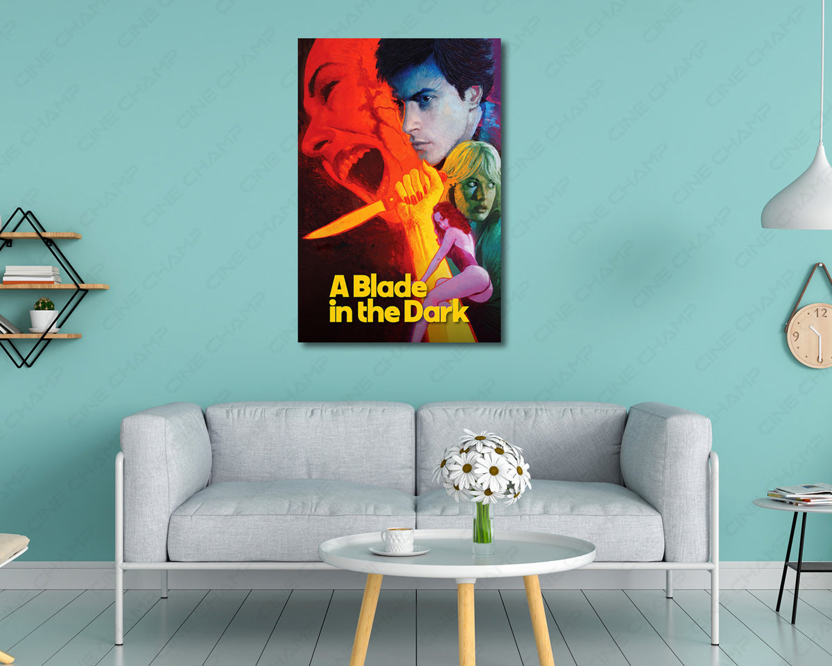 A Blade in the Dark Vintage Horror Wall Art