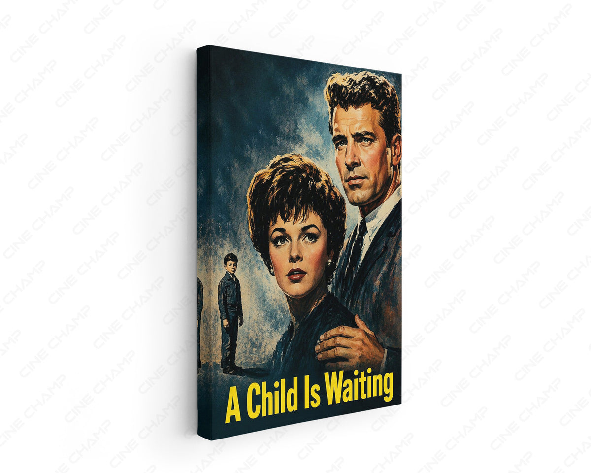A Child Is Waiting Canvas Wall Art
