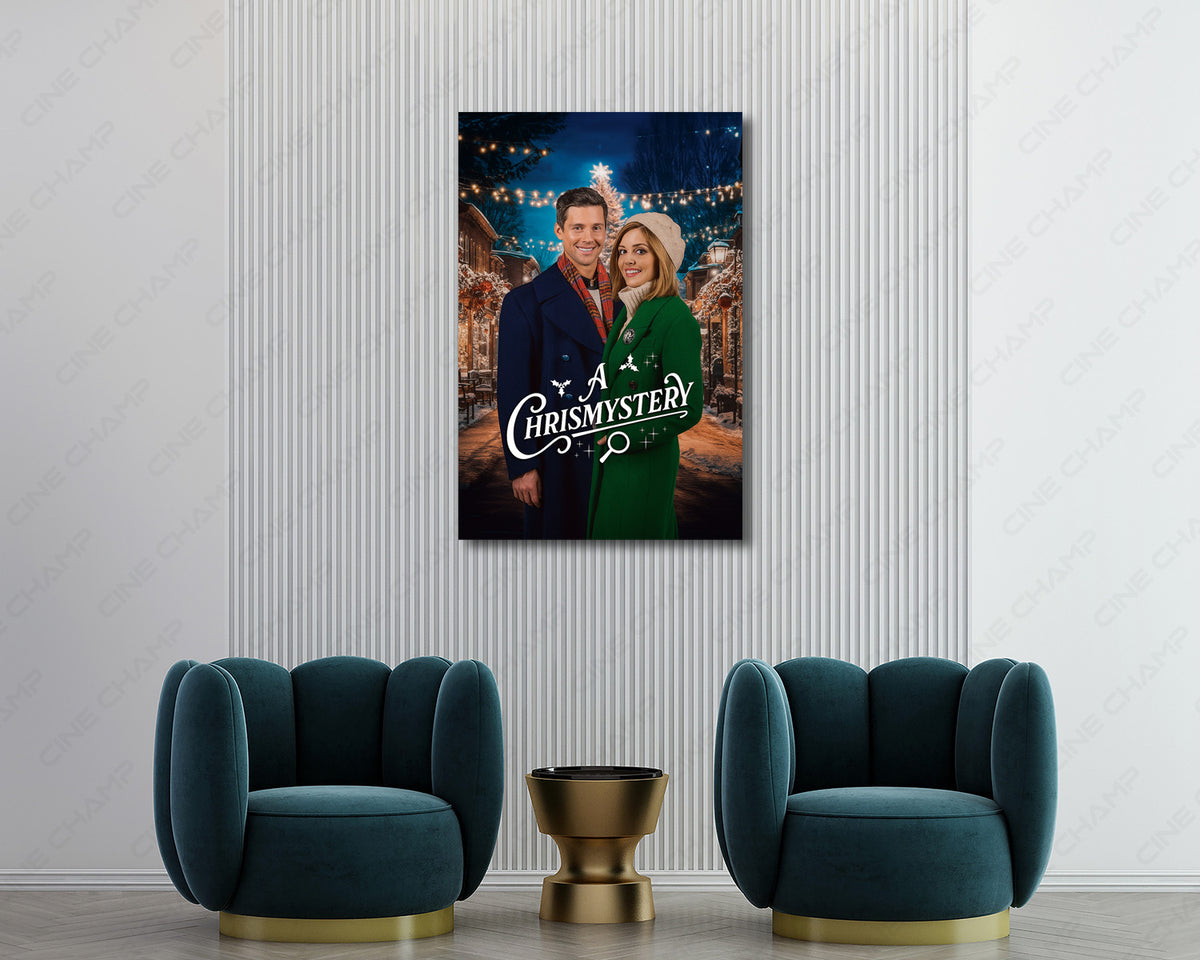 A Chrismystery Christmas Movie Canvas