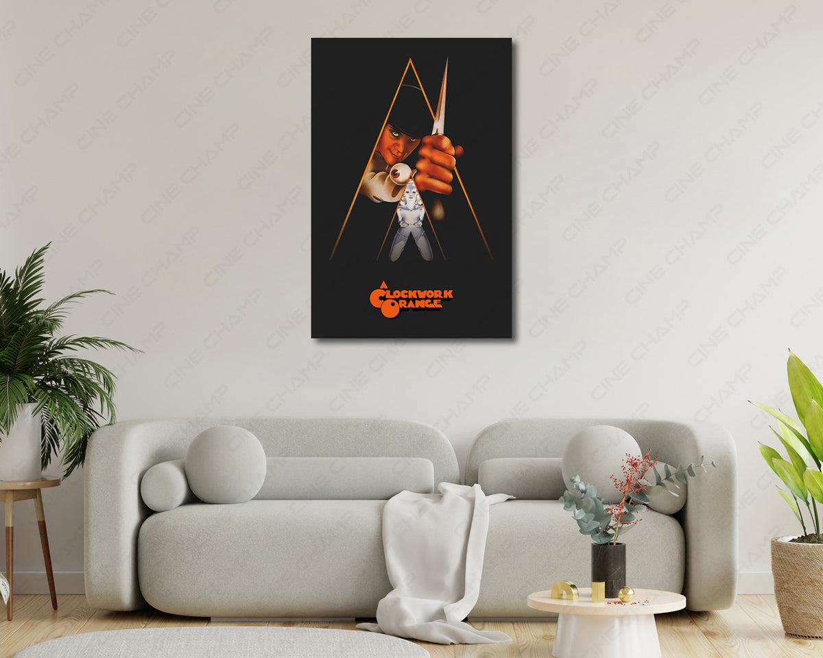 A Clockwork Orange Retro Movie Poster Canvas