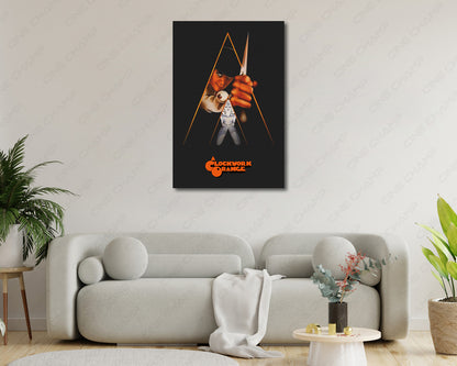 A Clockwork Orange Retro Movie Poster Canvas