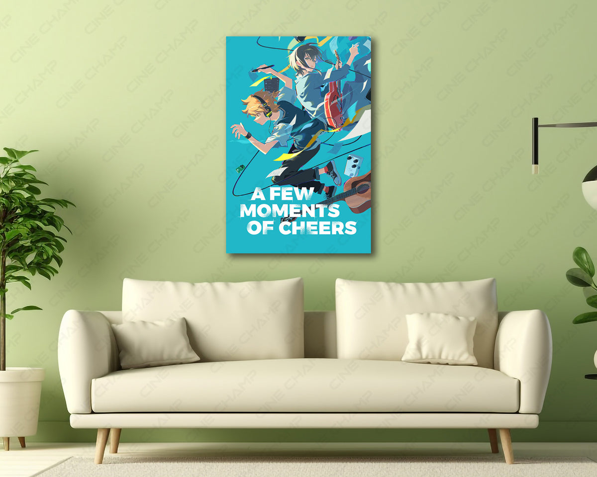 A Few Moments of Cheers Anime Canvas Print