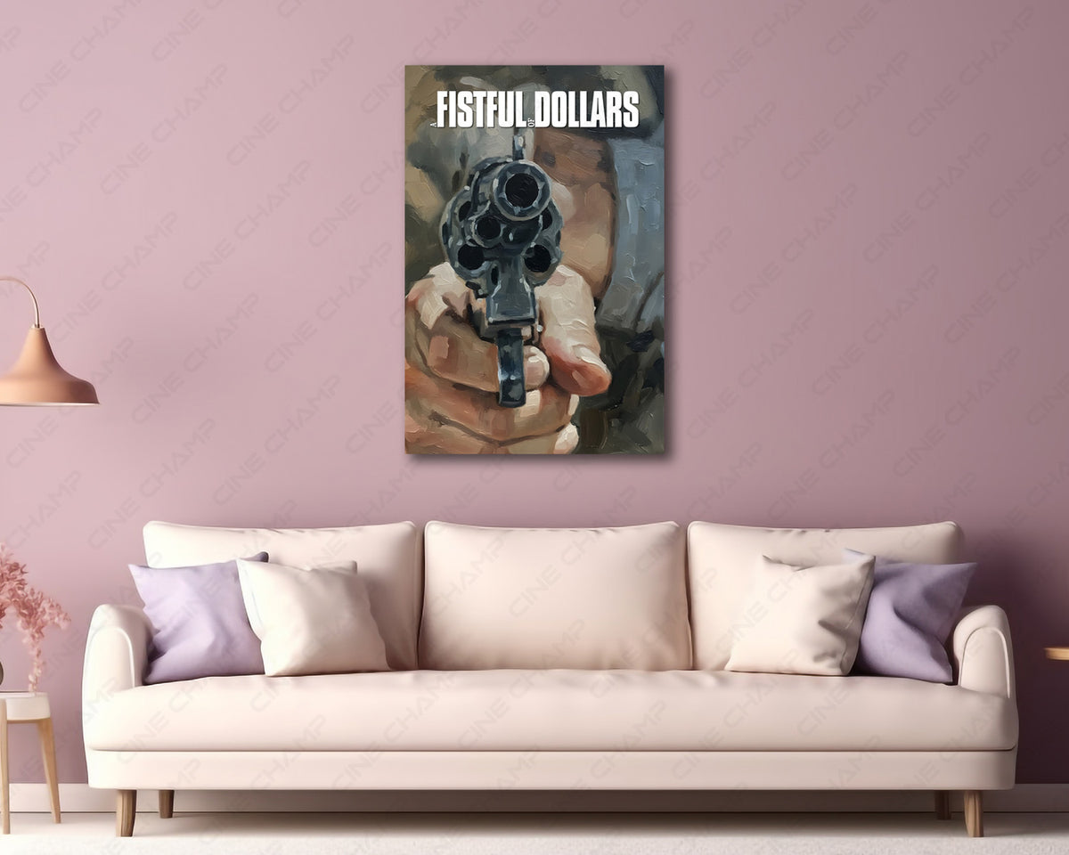 A Fistful of Dollars Revolver Canvas Print