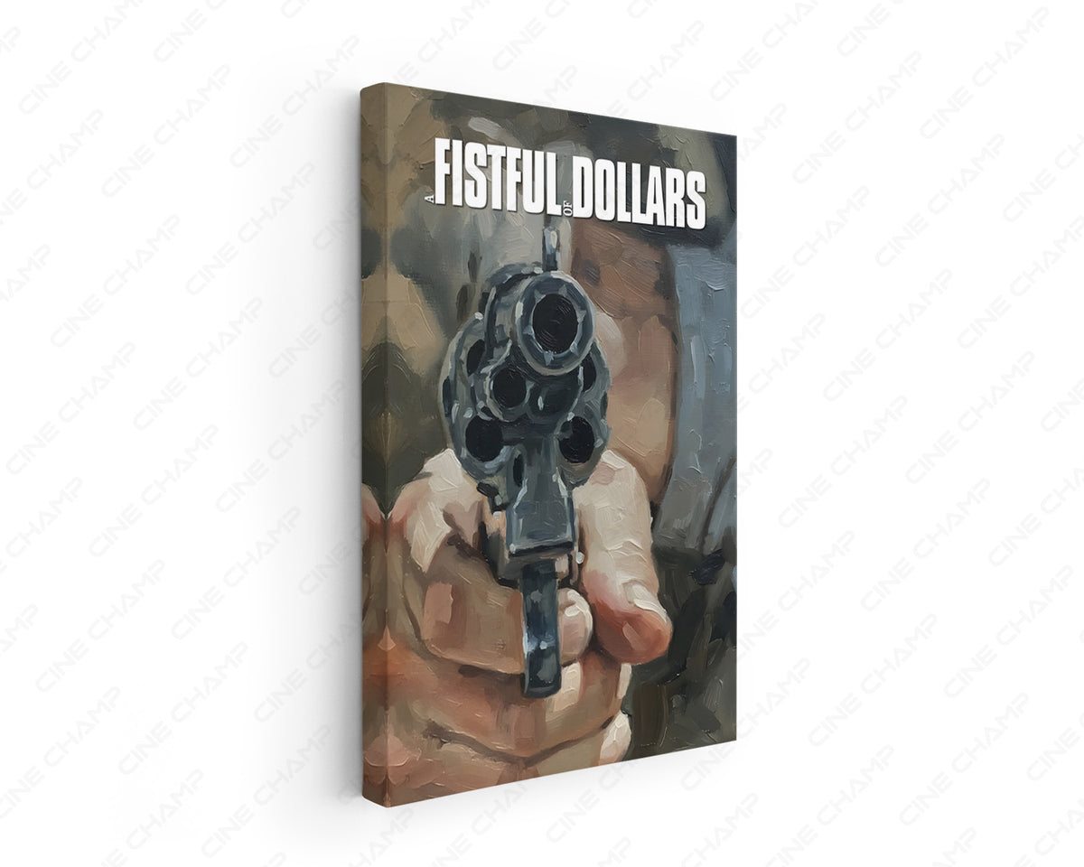 A Fistful of Dollars Revolver Canvas Wall Art