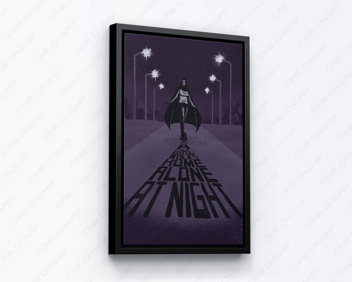 A Girl Walks Home Alone At Night Horror Wall Art