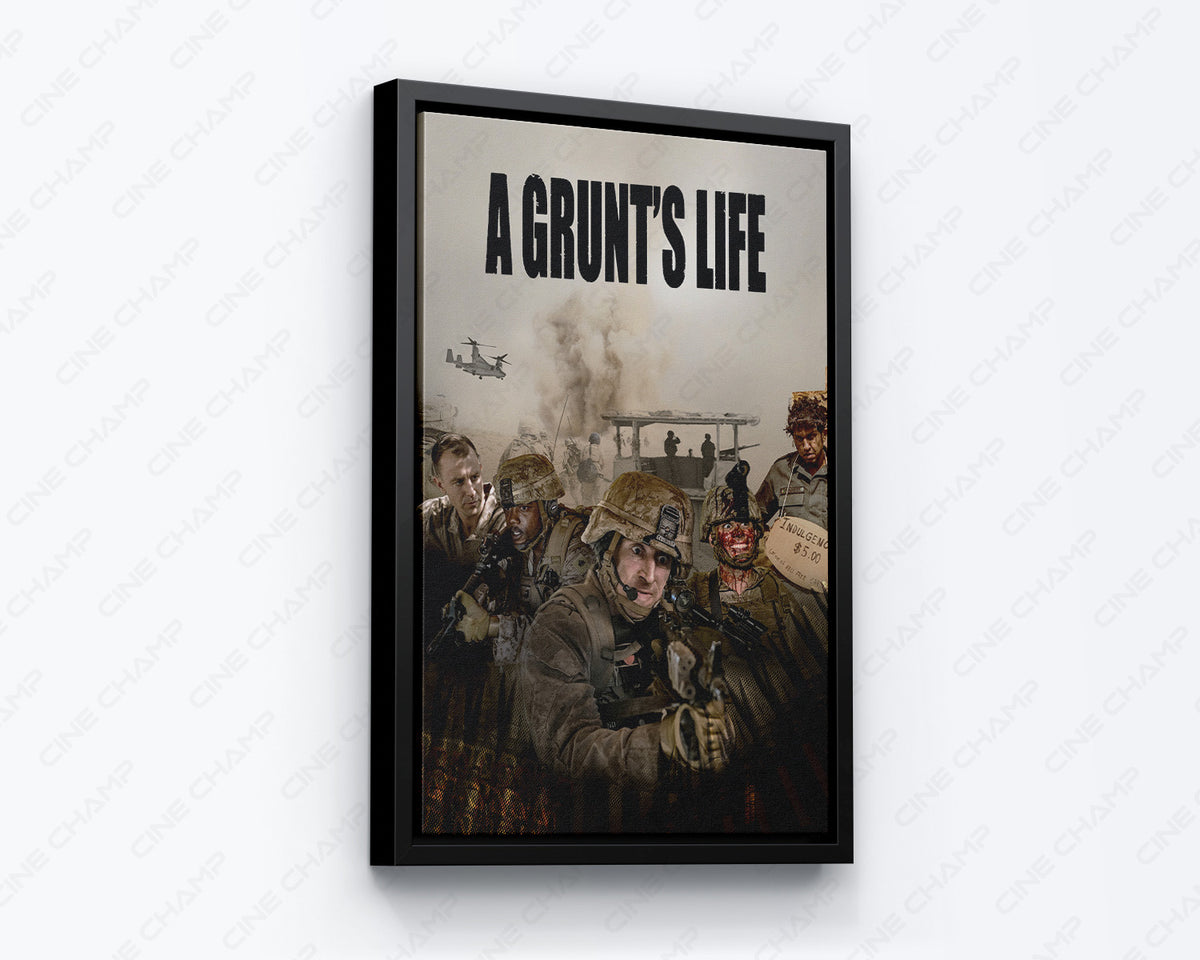 A Grunt's Life Marine Movie Canvas