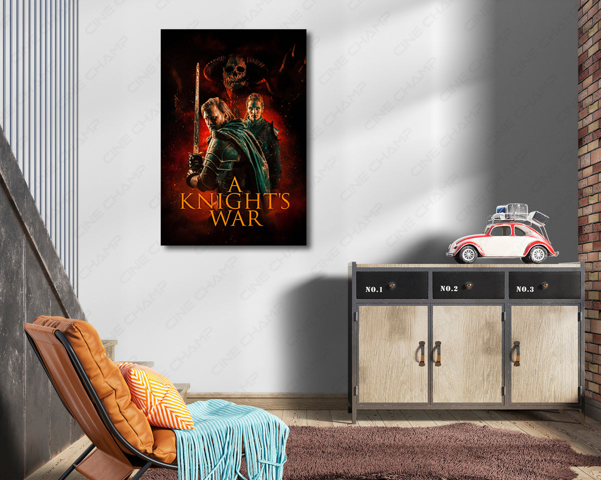 A Knight's War Dark Fantasy Canvas