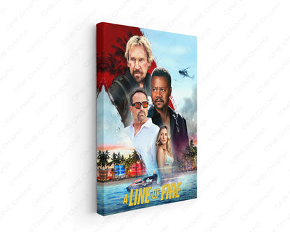 A Line of Fire Canvas Wall Art