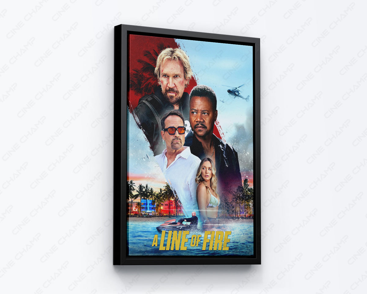 A Line of Fire Poster Canvas