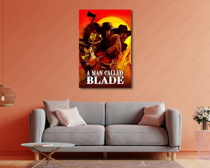 A Man Called Blade Spaghetti Western Canvas