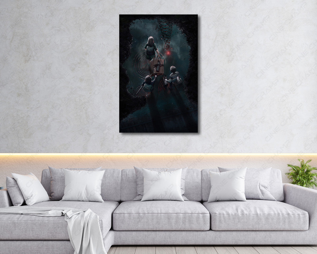 A Quiet Place Day One Horror Movie Canvas