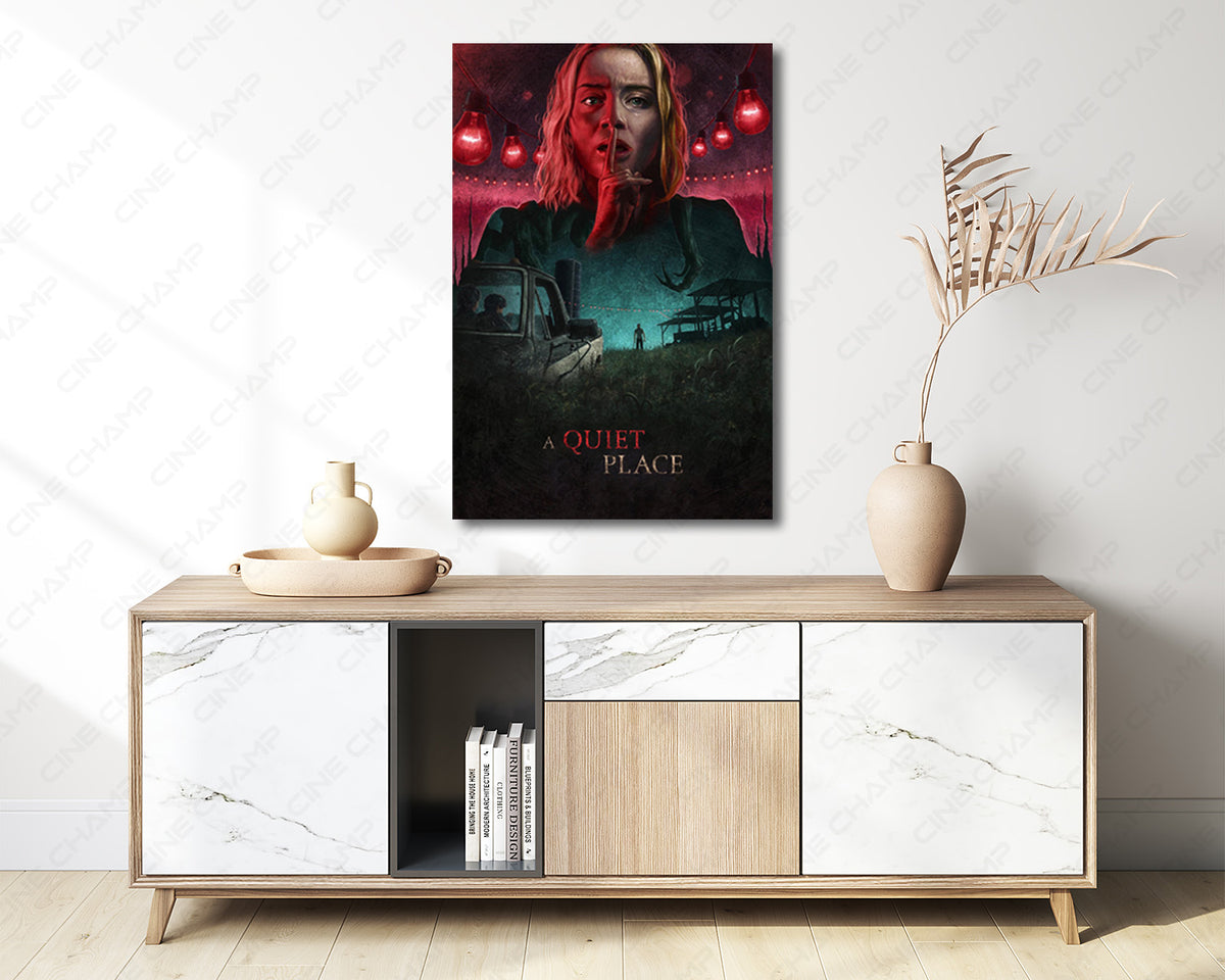 A Quiet Place Silent Horror Canvas