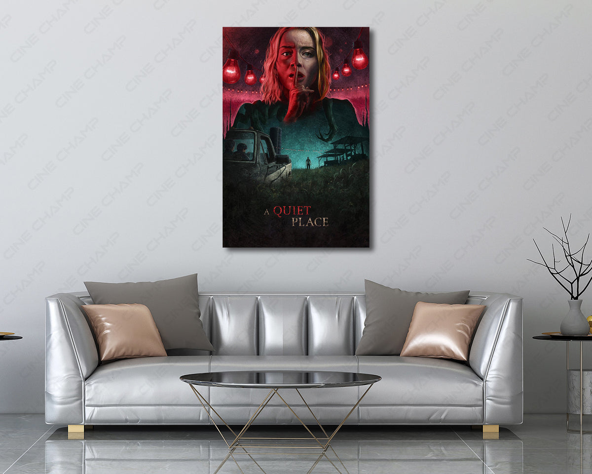 A Quiet Place Survival Horror Canvas