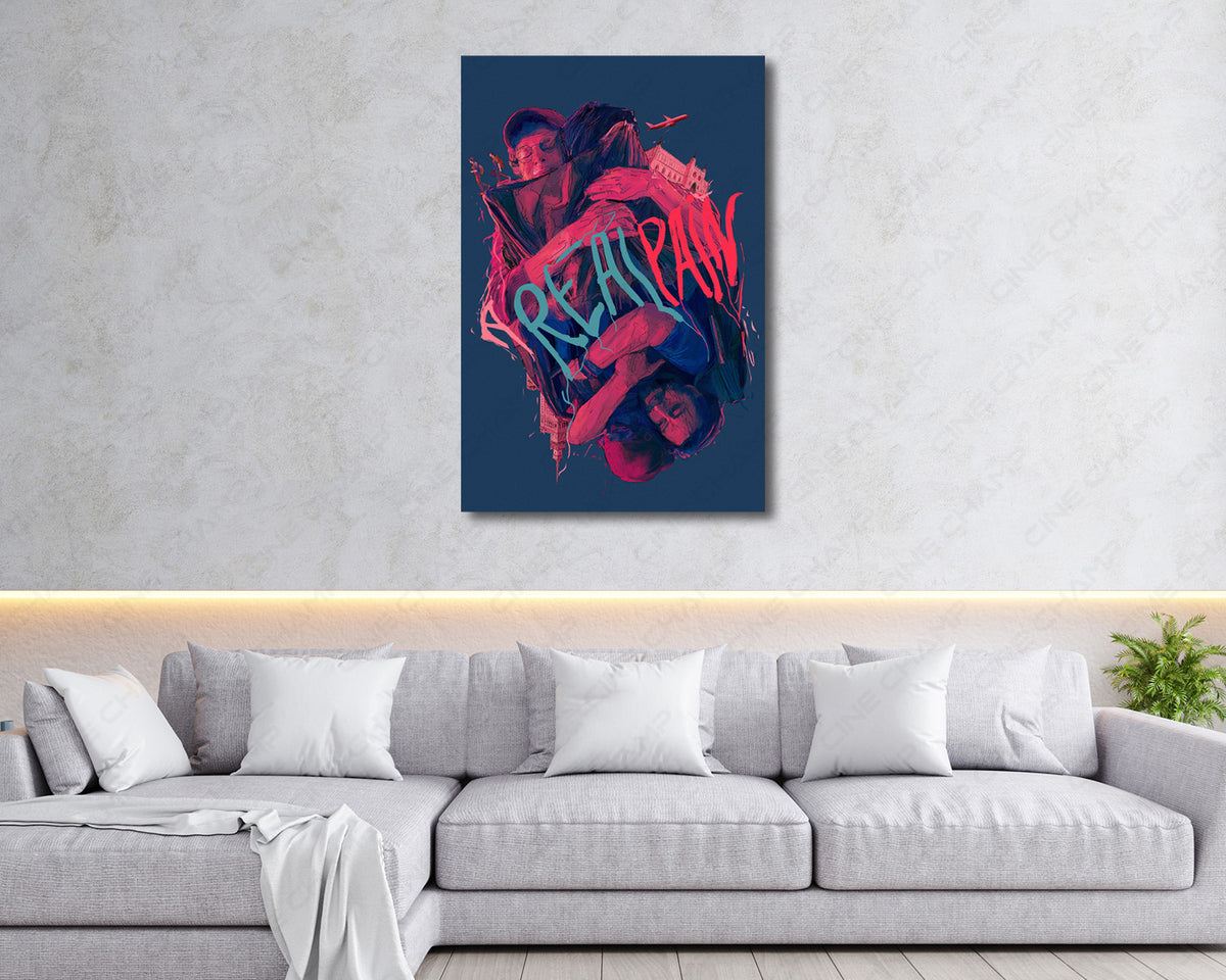 A Real Pain 2024 Movie Canvas Print