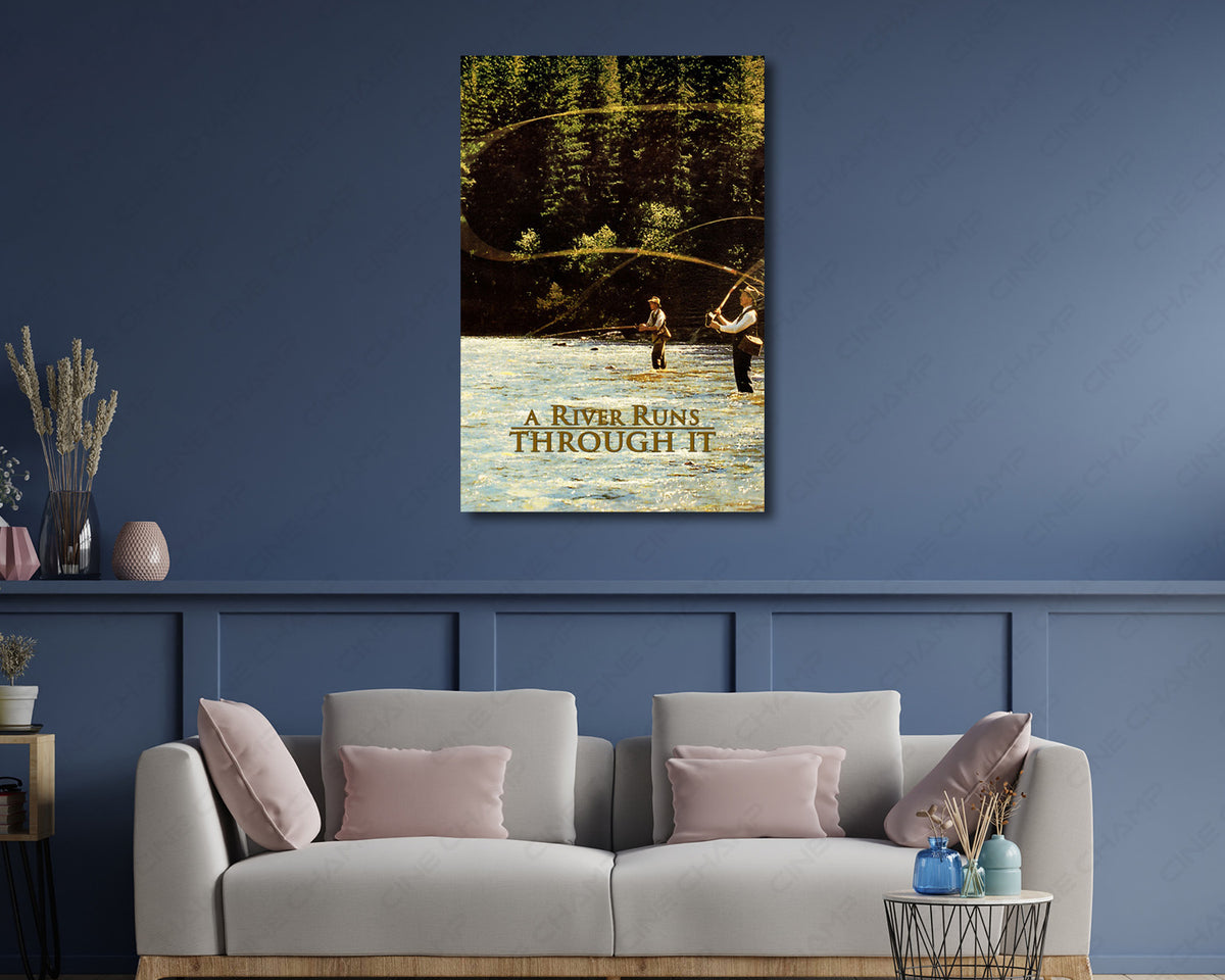 A River Runs Through It Brad Pitt Movie Canvas