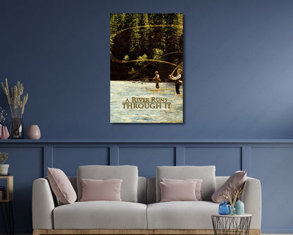 A River Runs Through It Brad Pitt Movie Canvas