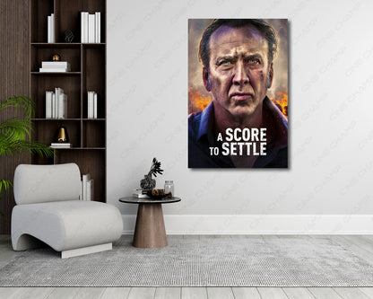A Score to Settle Crime Action Movie Art