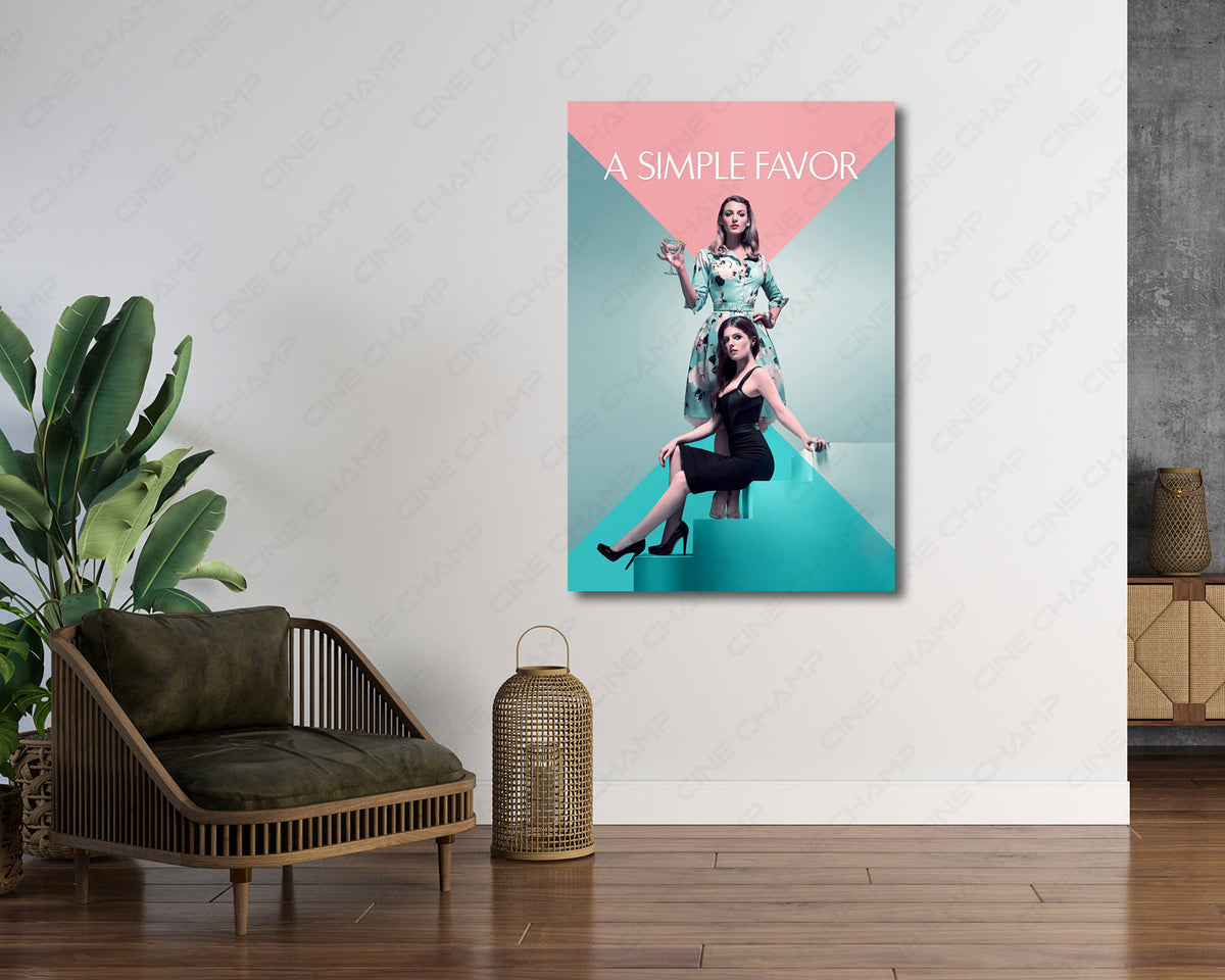 A Simple Favor Mystery Thriller Canvas