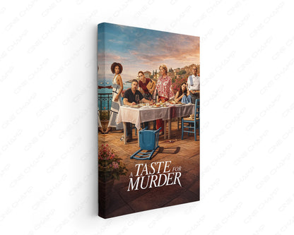 A Taste for Murder Canvas Wall Art