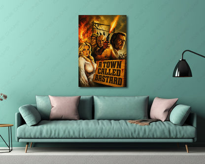 A Town Called Bastard Spaghetti Western Canvas
