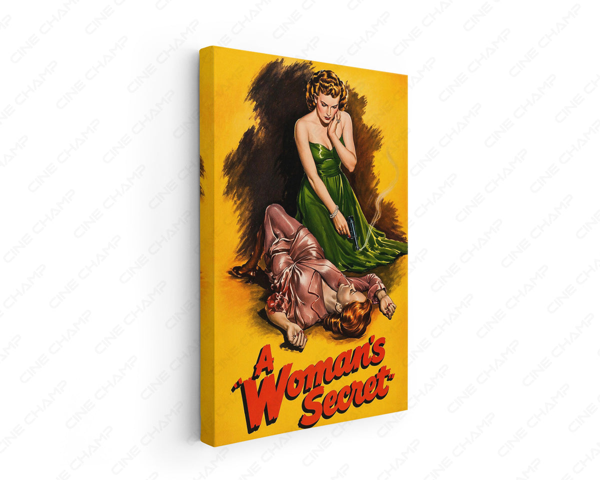 A Woman's Secret Canvas Wall Art