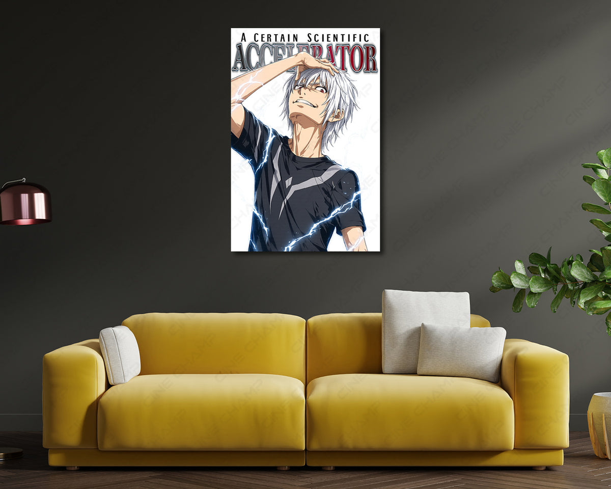 Accelerator Anime Canvas Print