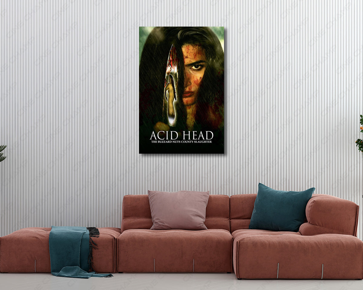 Acid Head Cult Horror Movie Canvas