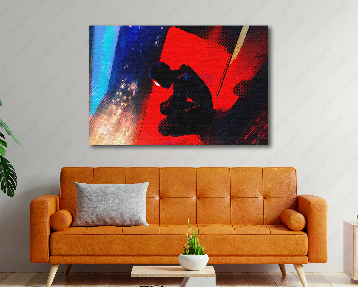Across The Spider-Verse Superhero Canvas Print