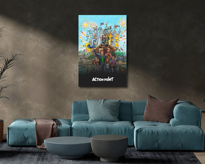 Action Point canvas print for movie room