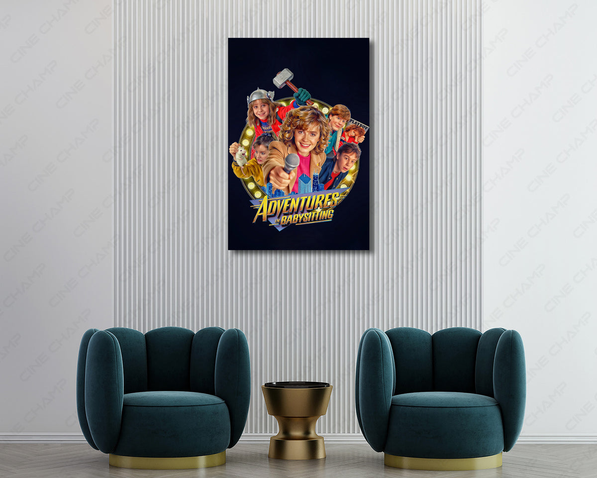 Adventures in Babysitting canvas print for home theater
