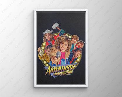 Adventures in Babysitting classic movie canvas artwork