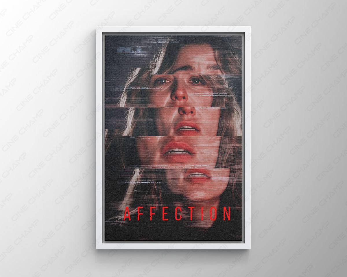 Affection movie artwork displayed in a home theater