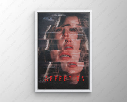 Affection movie artwork displayed in a home theater