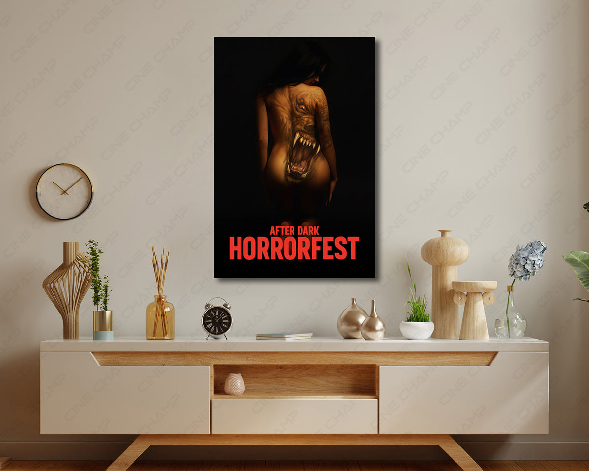 After Dark Films Horror Cinema Canvas Print