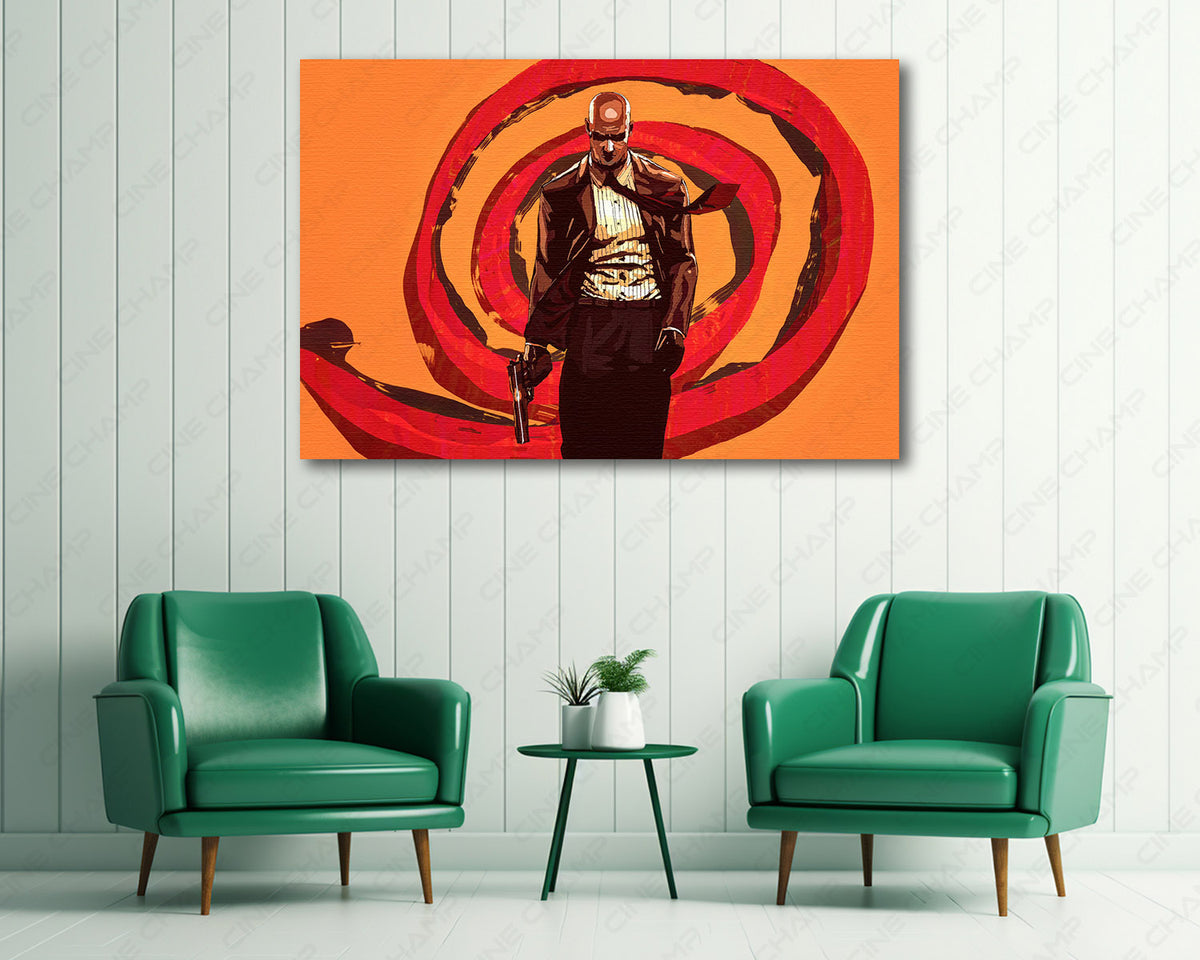 Agent 47 character canvas artwork