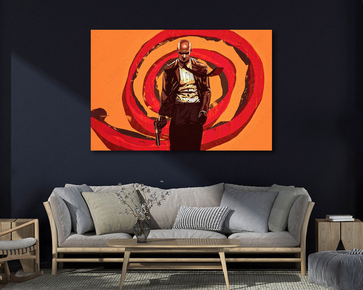Agent 47 gaming canvas print
