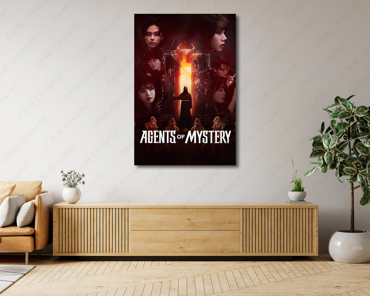 Agents of Mystery Canvas Wall Decor for a Modern Entertainment Room