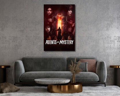 Agents of Mystery Framed Canvas Print for Home Theater Decor