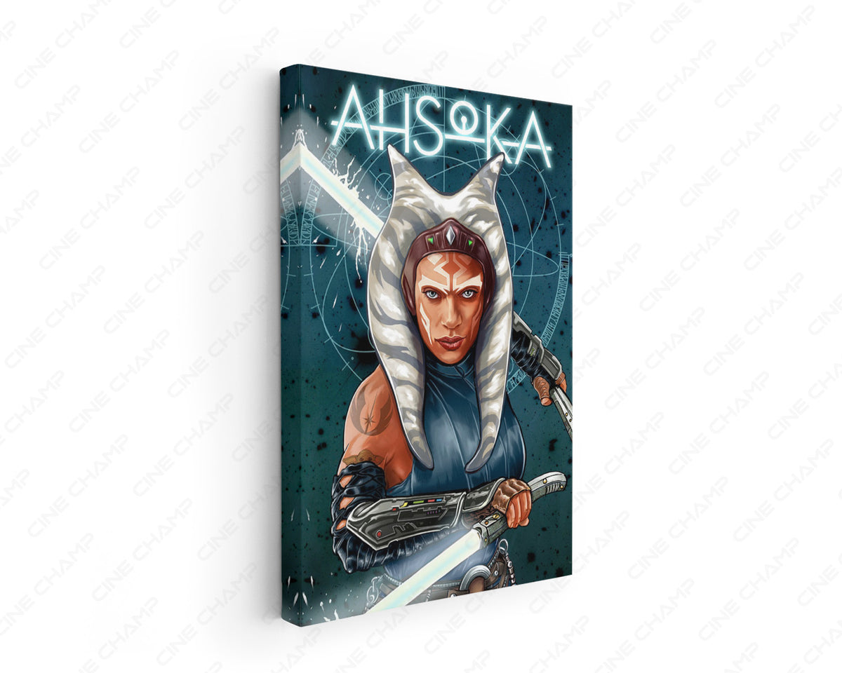 Ahsoka Canvas Wall Art Inspired by the Star Wars Series