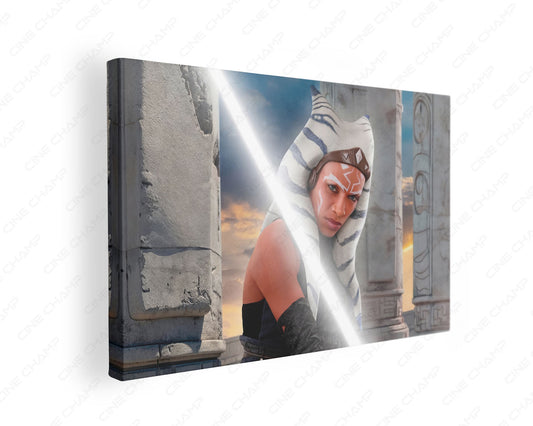 Ahsoka Star Wars Canvas Wall Art