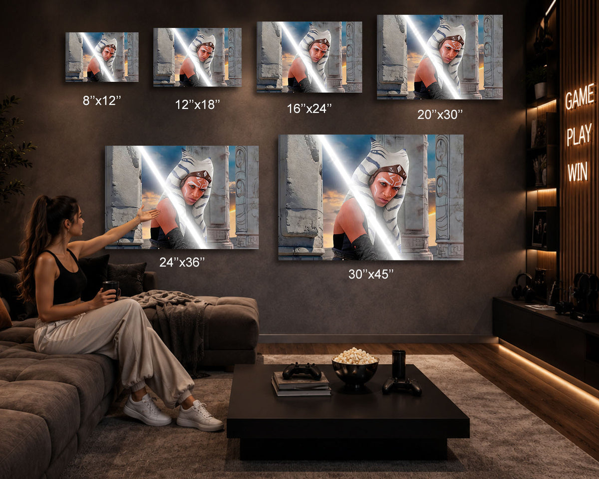Ahsoka Tano Cinematic Wall Artwork